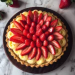 Tarte aux fraises et sauge ananas