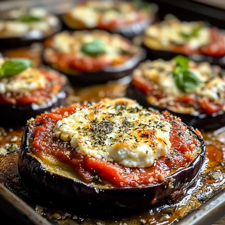 Baked Eggplant Slices Recipe With Ricotta Cheese
