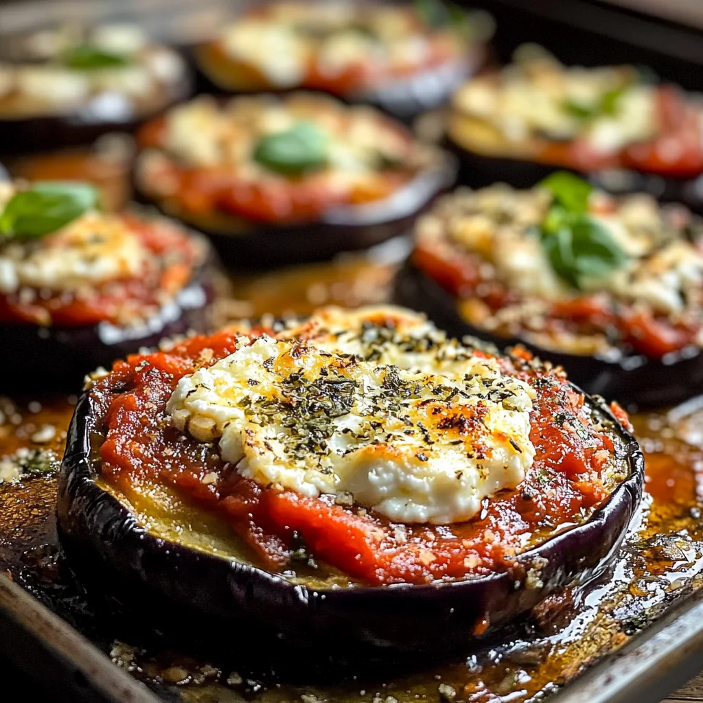 Baked Eggplant Slices Recipe With Ricotta Cheese