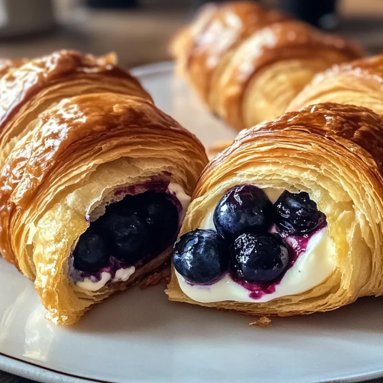 Berries and Cream Filled Croissants: A Flaky, Luscious Delight