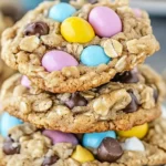 Chewy Cadbury Egg Oatmeal Chocolate Chip Easter Cookies Delight