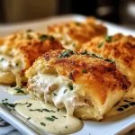 Chicken Pillows with Creamy Parmesan Sauce for Cozy Nights
