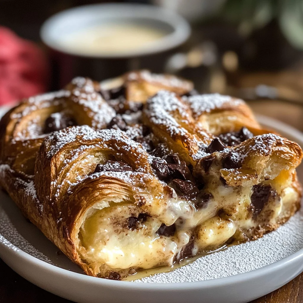 Chocolate Croissant Breakfast Bake – Easy, Decadent & Perfect for Brunch