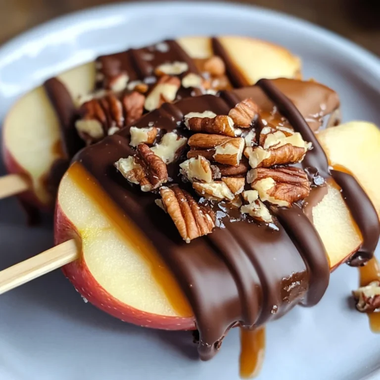Chocolate Turtle Apple Slices