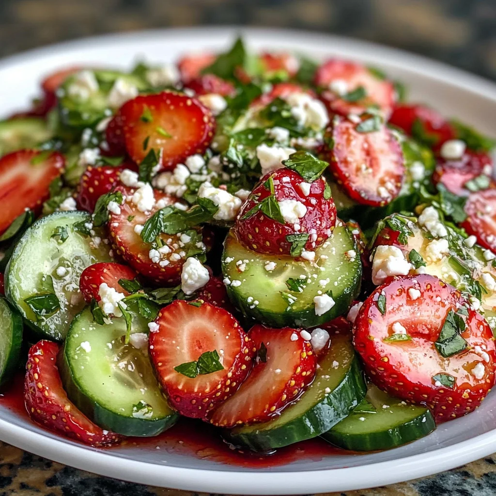 Cucumber Strawberry Salad