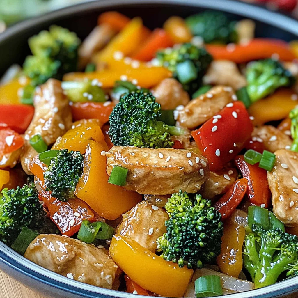Delicious Chicken Stir-Fry with Fresh Vegetables