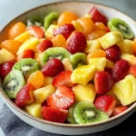 Delicious Easter Fruit Salad with Peach Pie Filling