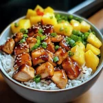 Delicious Teriyaki Chicken and Pineapple Bowls in 30 Minutes