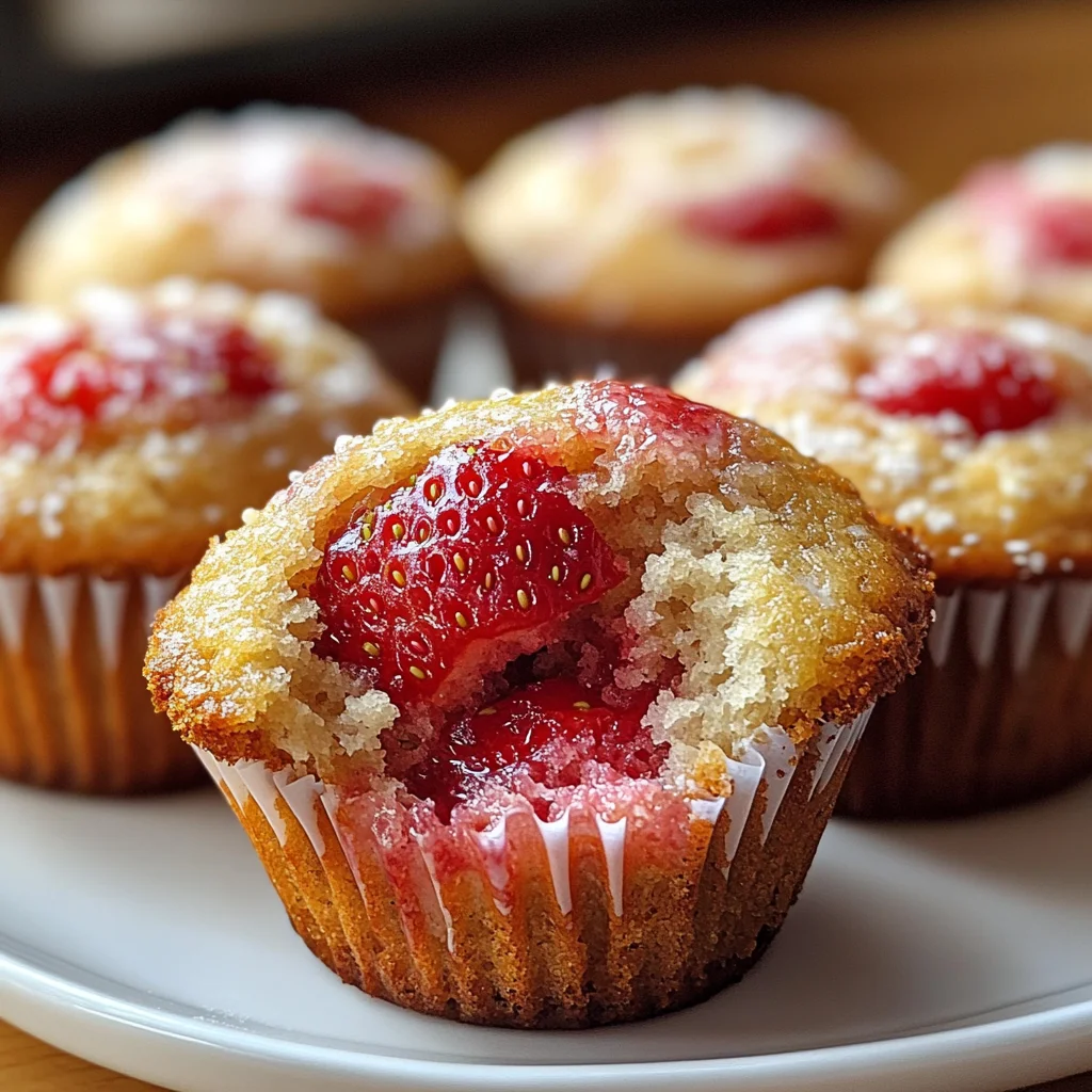 Delightful Fresh Strawberry Muffins