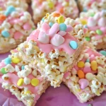 Easter Bunny Marshmallow Popcorn Bars