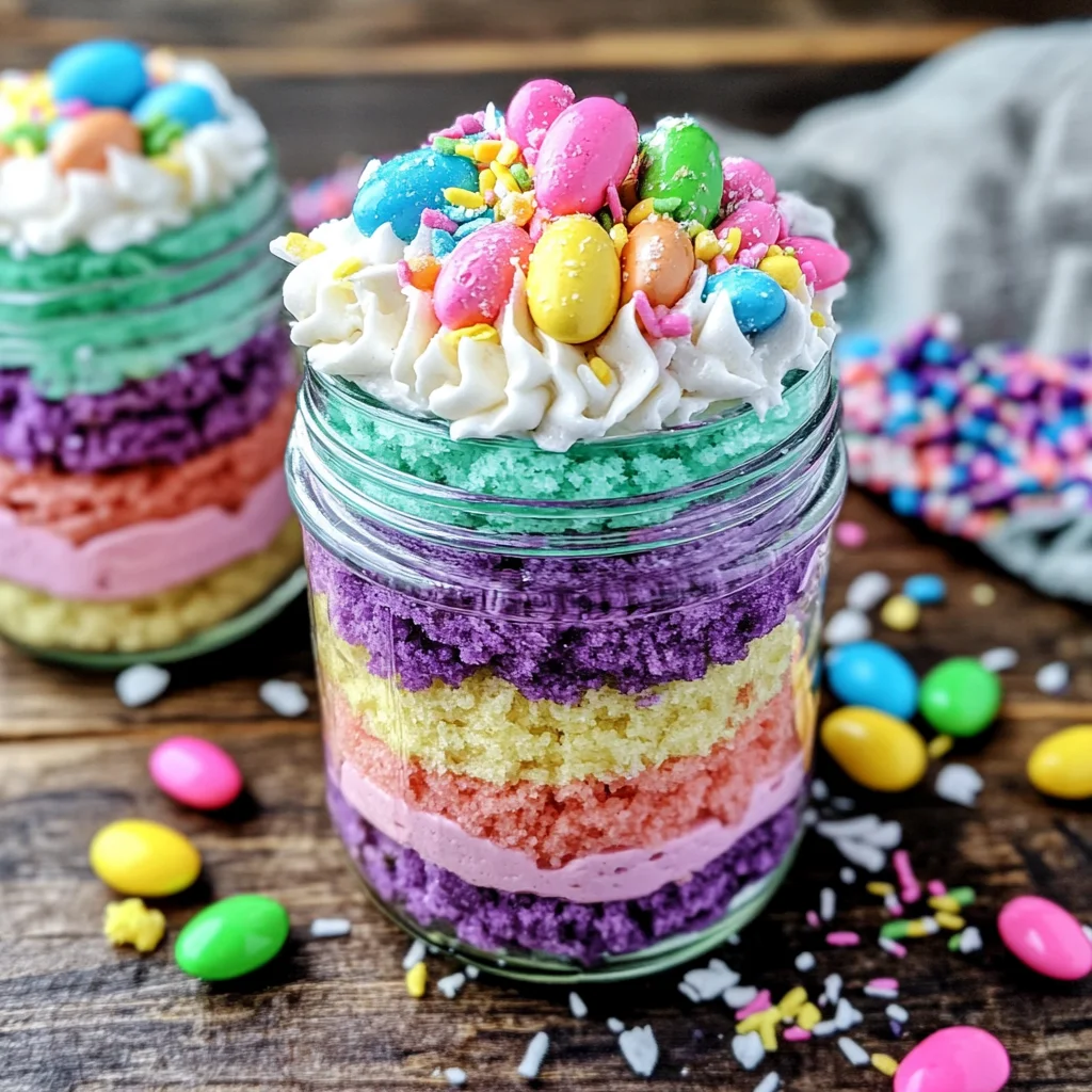 Easter Cake in a Jar