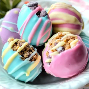 Easter Egg Cookie Dough Truffles
