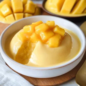 Easy Simple Mango Pudding