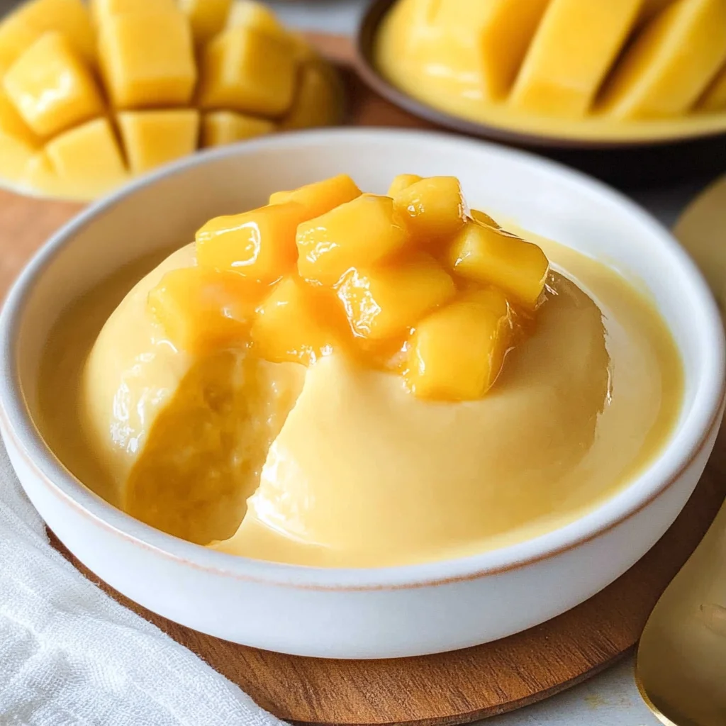 Easy Simple Mango Pudding
