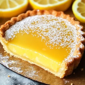 French Lemon Tart W/ Lemon Curd