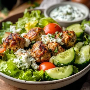 Greek Chicken Meatballs