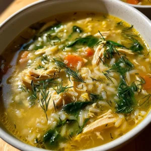 Greek Lemon Chicken Soup