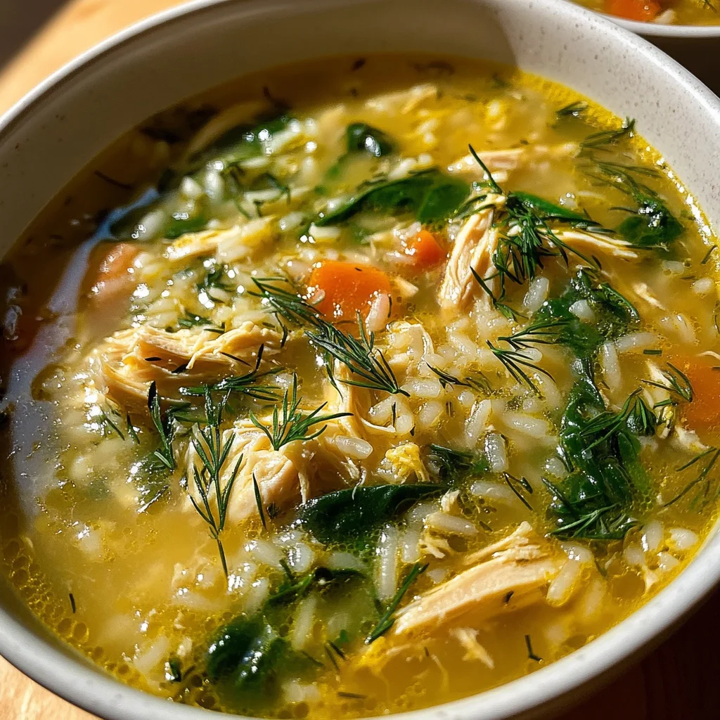 Greek Lemon Chicken Soup