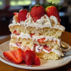 Irresistible Strawberry Shortcake Cake Recipe