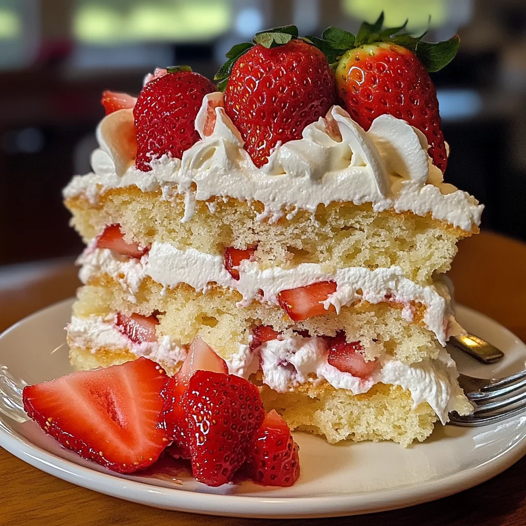 Irresistible Strawberry Shortcake Cake Recipe