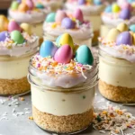 Mini Easter Cheesecake Jars - A Cute, No-Bake Spring Dessert