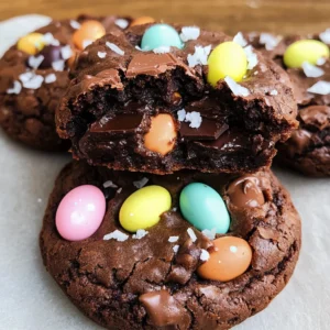 Mini Egg Brownie Cookies