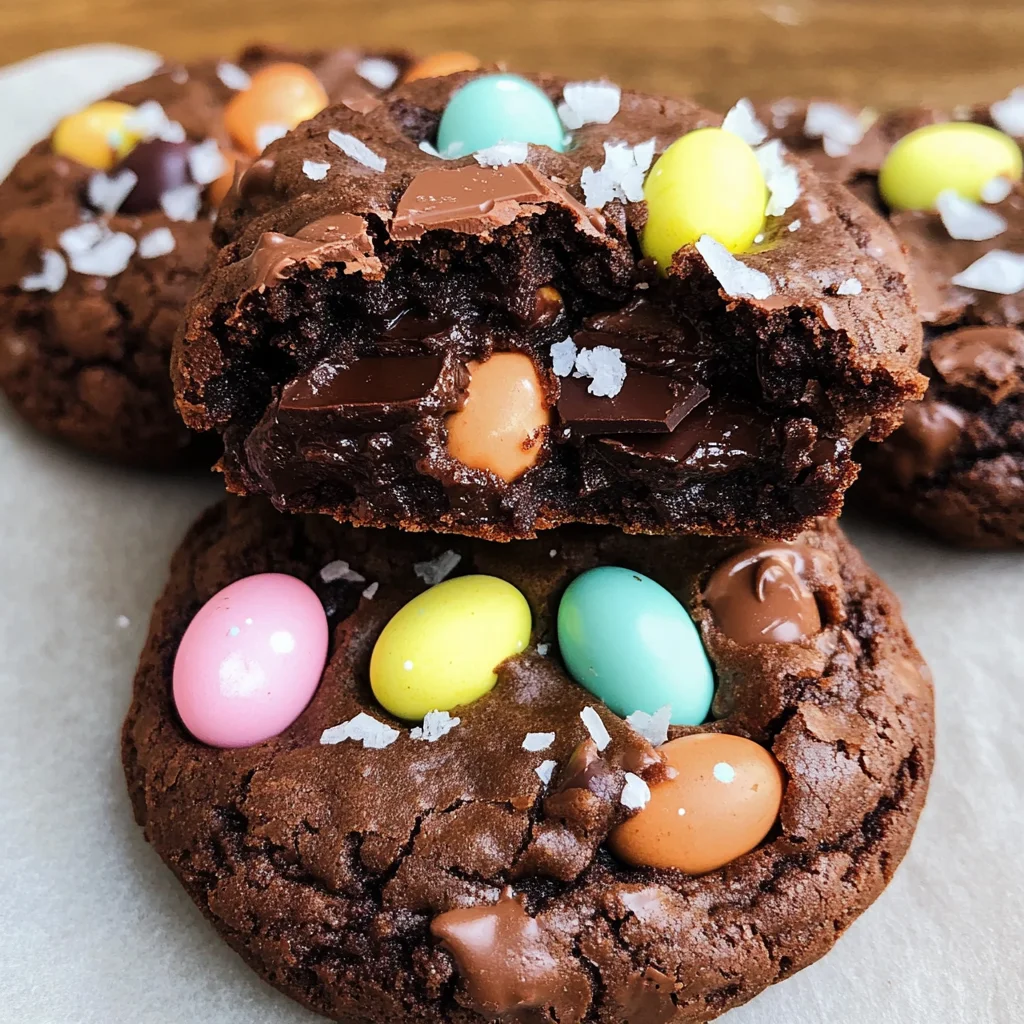Mini Egg Brownie Cookies