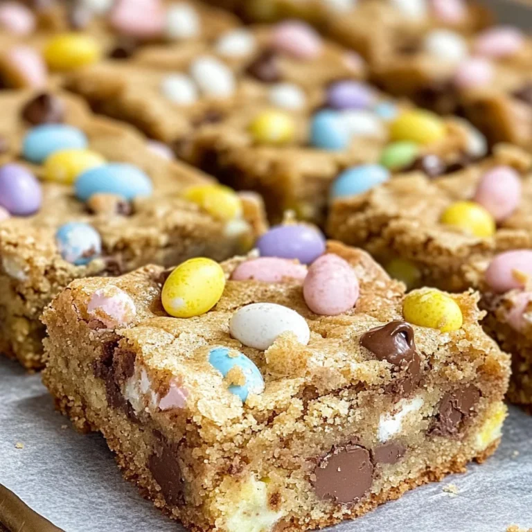Mini Egg Cookie Bars!