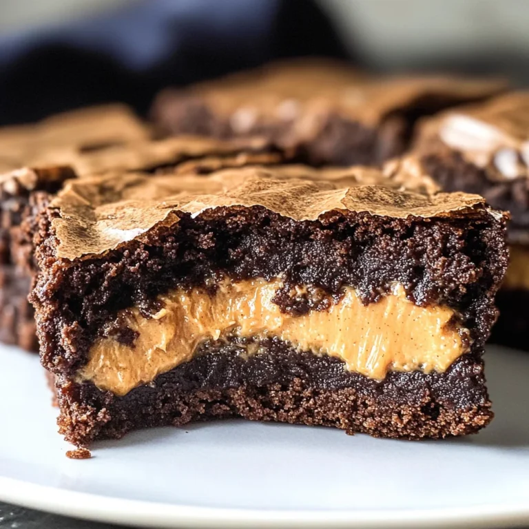 Peanut Butter Stuffed Brownies