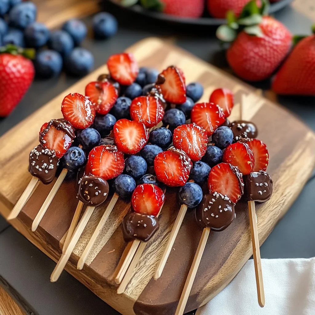 Quick Valentine and Day Fruit Skewers