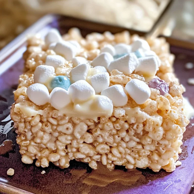 Rice Krispie Treat For One