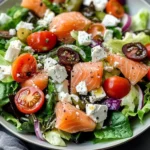Smoked Salmon Greek Salad