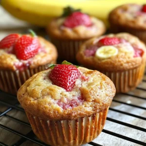Strawberry Banana Muffins