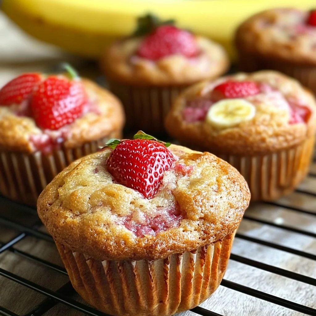 Strawberry Banana Muffins
