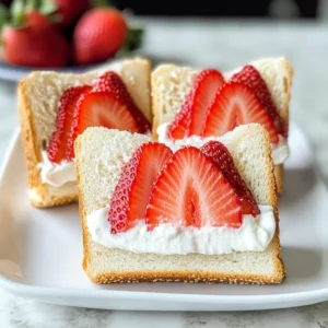 Strawberry Cream Sandwiches