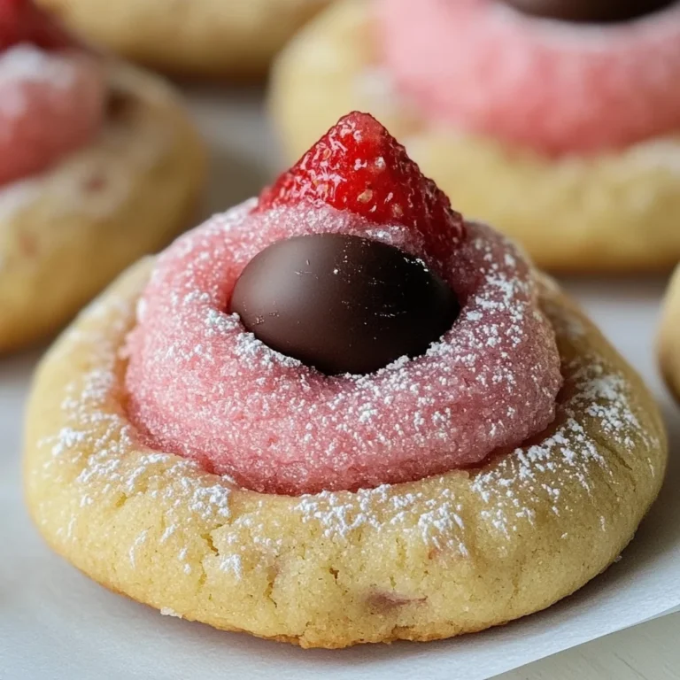 Strawberry Kiss Cookies