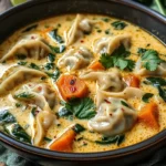 Thai Potsticker Coconut Soup