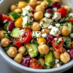 Best Mediterranean Chickpea Feta Salad Recipe