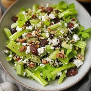 Celery Chopped Salad with Dates, Feta and Nuts