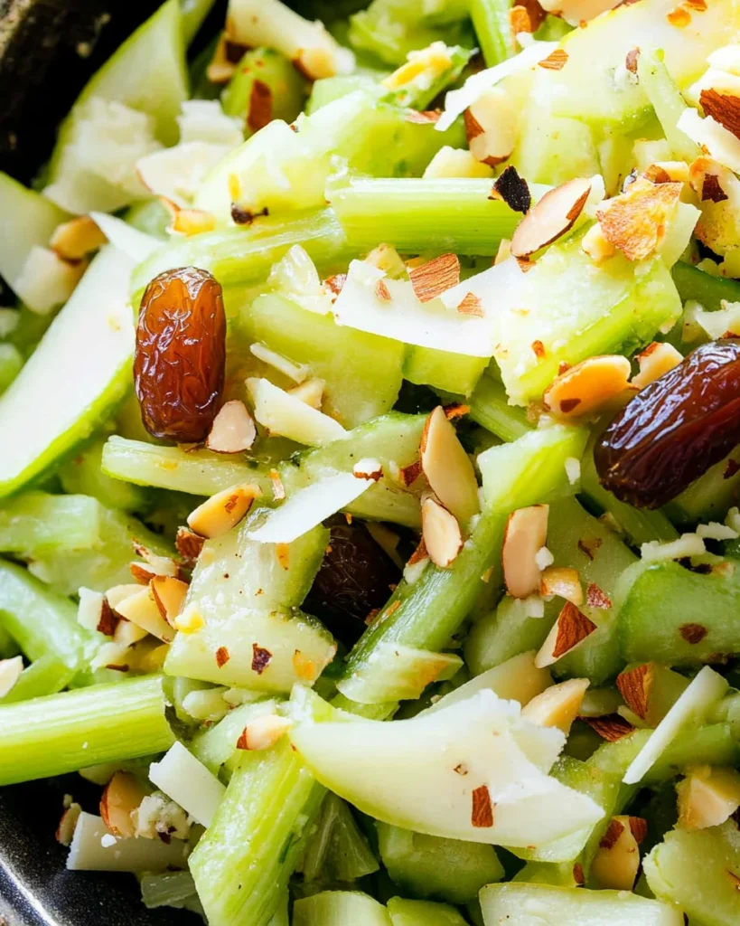 Celery Salad with Dates, Almonds and Parmesan