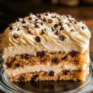 Chocolate Chip Cookie Cake Recipe with Buttercream Frosting