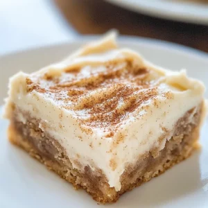 Cinnamon Roll Bars with Cream Cheese Frosting