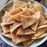 Cinnamon Sugar Tortilla Chips (Oven Baked)