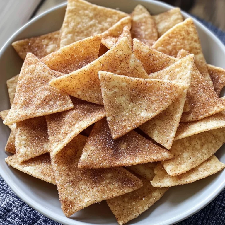 Cinnamon Sugar Tortilla Chips (Oven Baked)