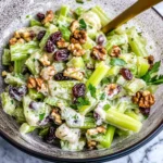 Creamy Celery Salad with Walnuts and Raisins