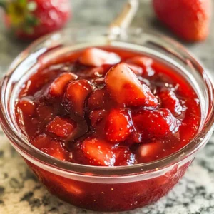 Easy homemade strawberry sauce