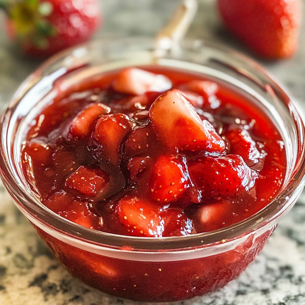 Easy homemade strawberry sauce