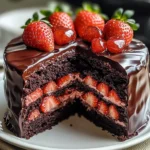 Indulgent Strawberry Chocolate Shell Cake That Wows Every Time
