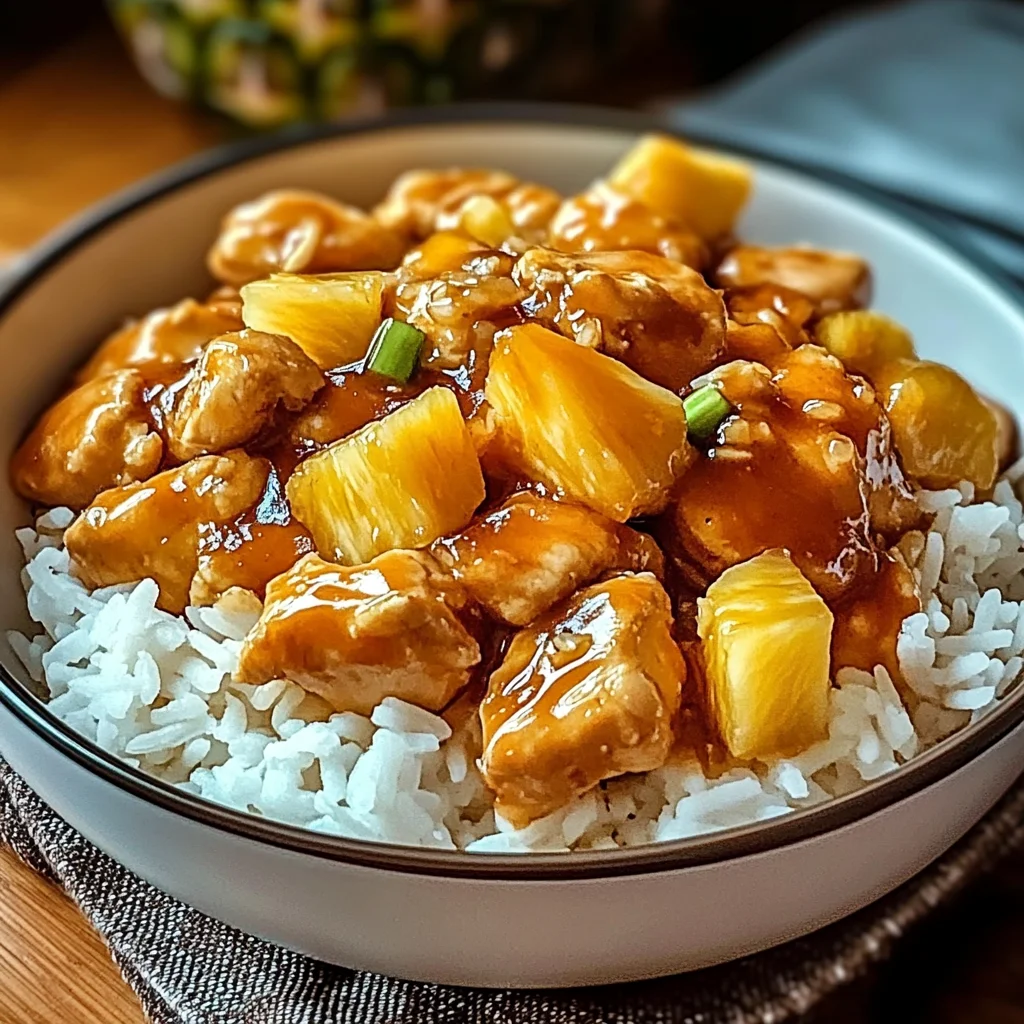 Irresistible Pineapple Chicken and Rice