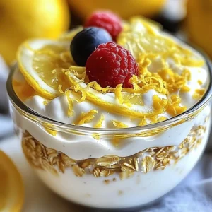 Lemon Cheesecake Overnight Oats